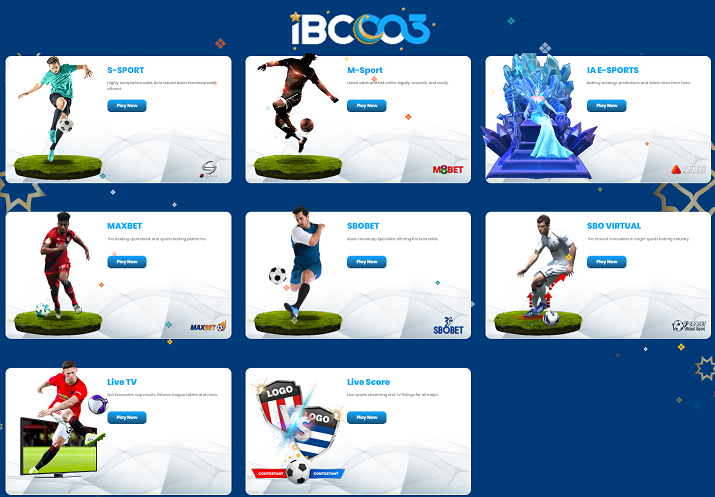 ibc003 website sportsbook menu